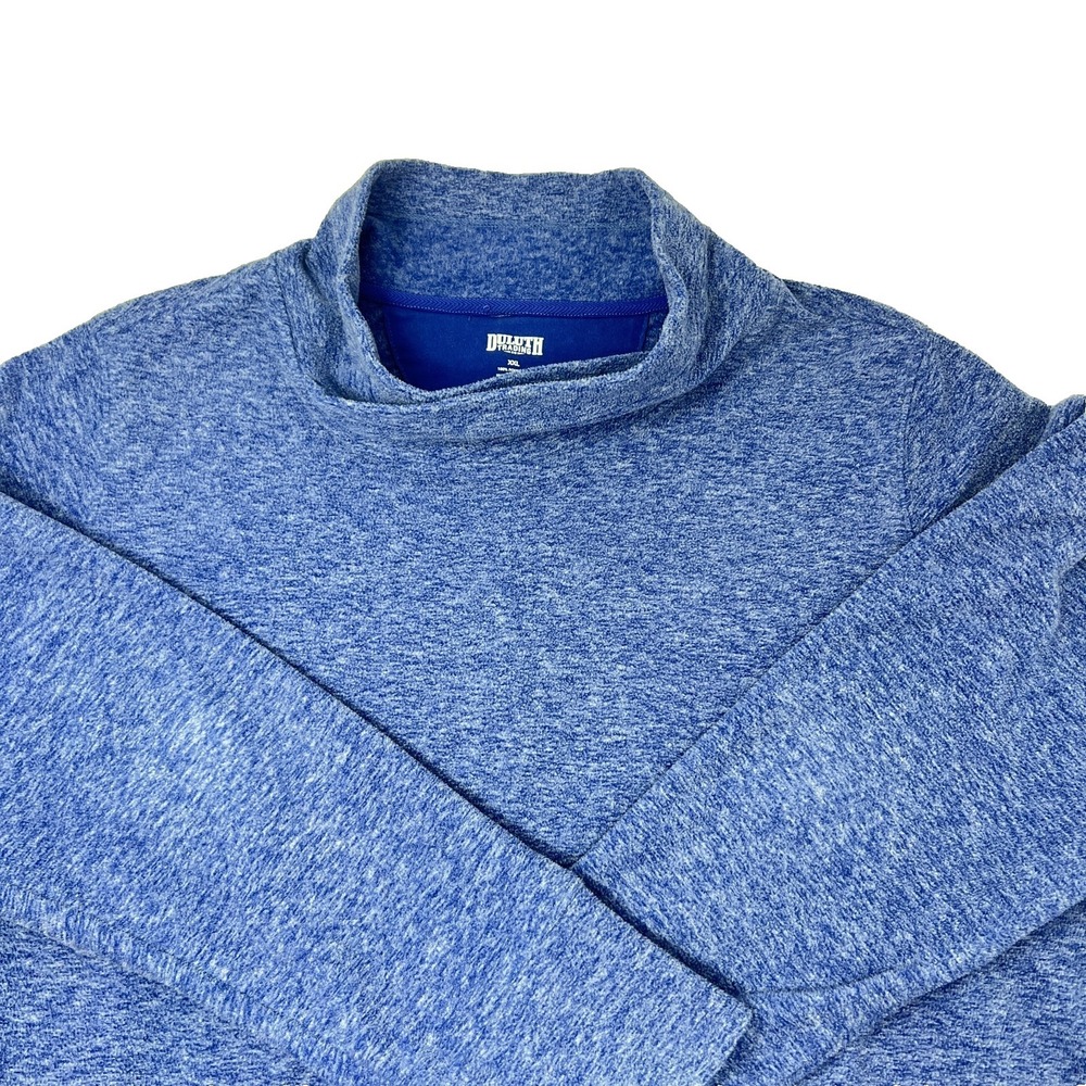 Duluth‎ Trading Frost Lake Tunic Shirt Womens 2XL Plus Size Fleece Blue Heather